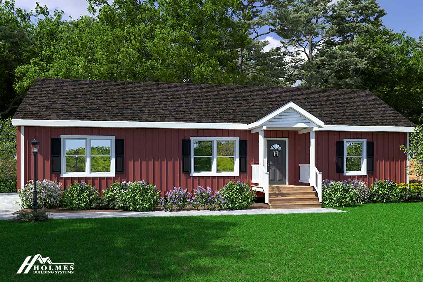 Willow Ranch Red Siding Rendering